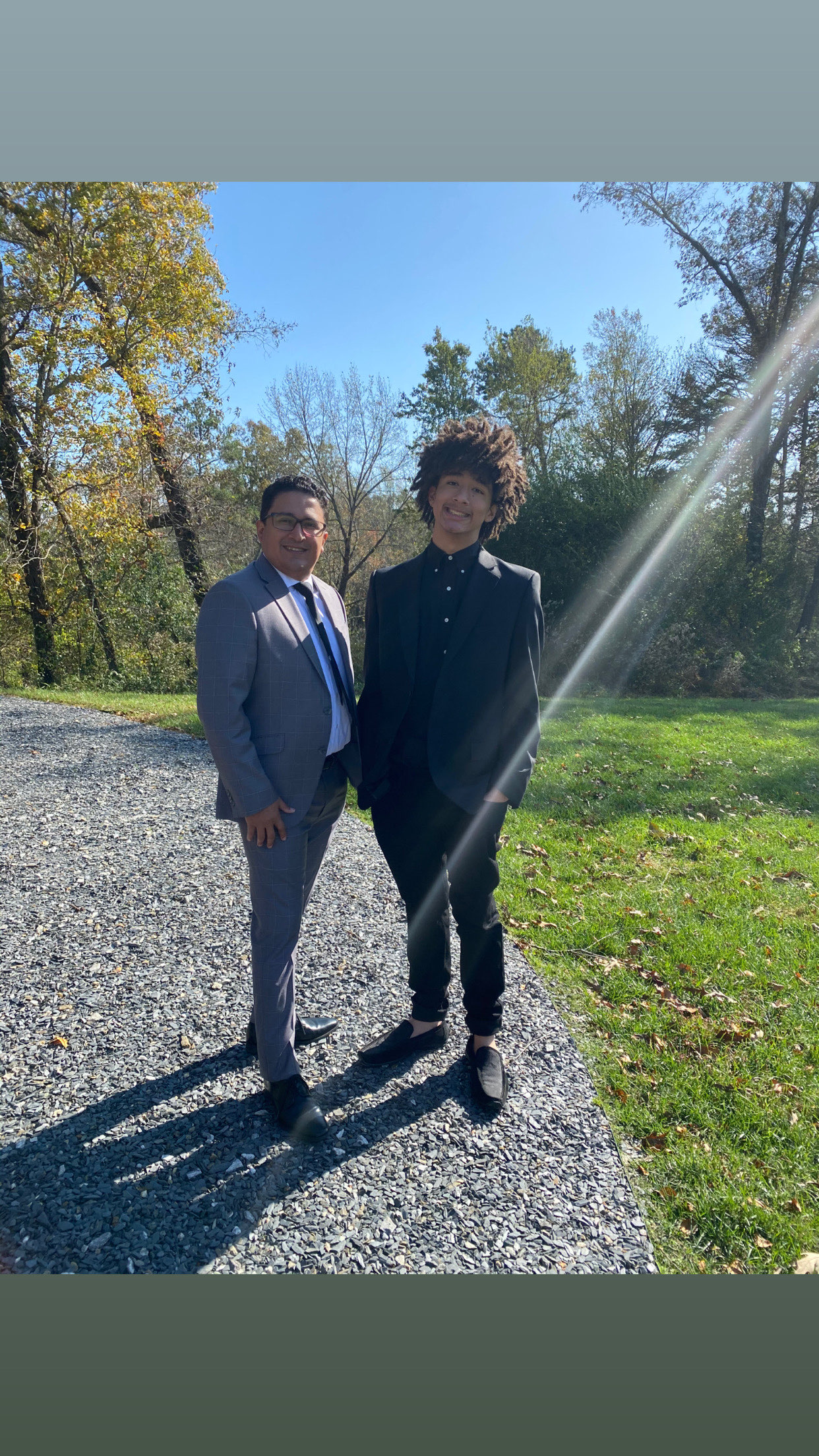 Me and my father at family gathering